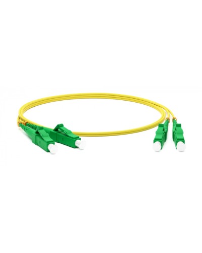 Патч-корд волоконно-оптический одномодовый SM 9/125 (OS2), LC/APC-LC/APC, duplex, LSZH, 5 м Hyperline FC-D2-9-LC/AR-LC/AR-H-5M-LSZH-YL в Назрани Патч-корды оптические Pintop.ru