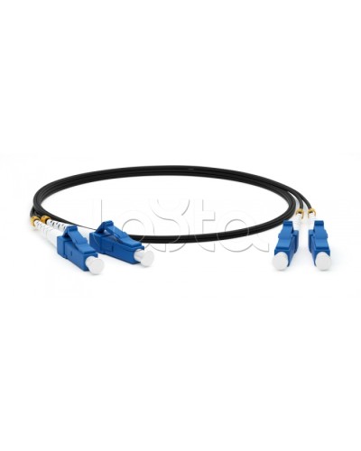 Патч-корд волоконно-оптический Hyperline FC-D2-9-LC/UR-LC/UR-H-2M-LSZH-BK в Назрани Патч-корды оптические Pintop.ru