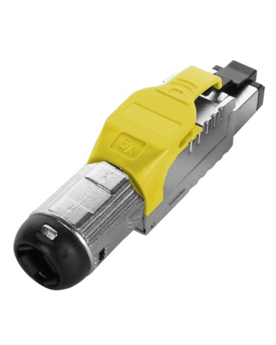 Разъем полевой оконцовки RJ-45 Hyperline (PLUE-8P8C-S-C6A-SH-YL) в Назрани Коннекторы Pintop.ru