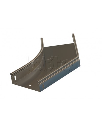 Угол 45° горизонтальный плавный Hyperline RST-AHS45-400-100-0,8-R100-SZ в Назрани Аксессуары для лотков Pintop.ru