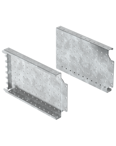 FORMAT Панель монтажная боковая перфорированная 200х400мм (2шт/упак) IEK (FO-00-MPSP-020-040) в Назрани Аксессуары для стоек и шкафов Pintop.ru