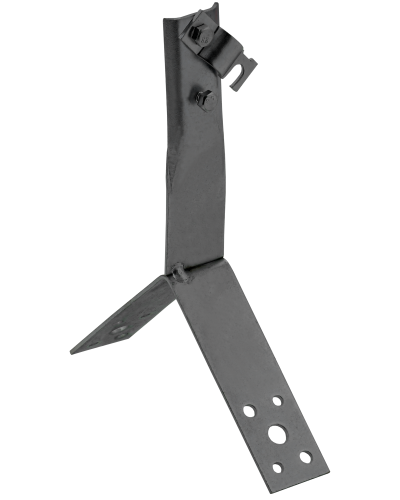 Держатель проводника круглого 6-10мм винтовой для конька h=80мм оцинкованная сталь TD IEK (ZDP80-13-4-16-80) в Назрани Крепеж Pintop.ru