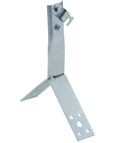 Держатель проводника круглого 6-10мм винтовой для конька h=80мм оцинкованная сталь HDZ IEK (ZDP80-14-4-16-80) в Назрани Крепеж Pintop.ru