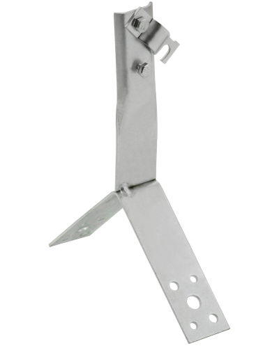 Держатель проводника круглого 6-10мм винтовой для конька h=80мм нержавеющая сталь IEK (ZDP80-20-4-16-80) в Назрани Крепеж Pintop.ru