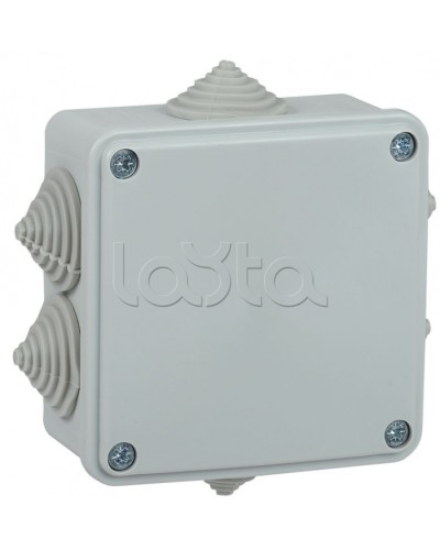 Коробка монтажная 100х100х45 мм IP44 6 вводов IEK (UKO11-100-100-045-K41-44) в Назрани Распределительные коробки Pintop.ru