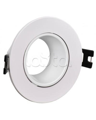 Светильник 4104 встраиваемый MR16 круг пласт. белый IEK (LT-UVB0-4104-GU05-1-K01) в Назрани Светильники Pintop.ru