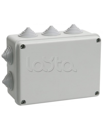 Коробка КМ41242 распаячная для о/п (RAL7035, 10 гермовводов) IEK UKO10-150-110-070-K41-55 в Назрани Распределительные коробки Pintop.ru