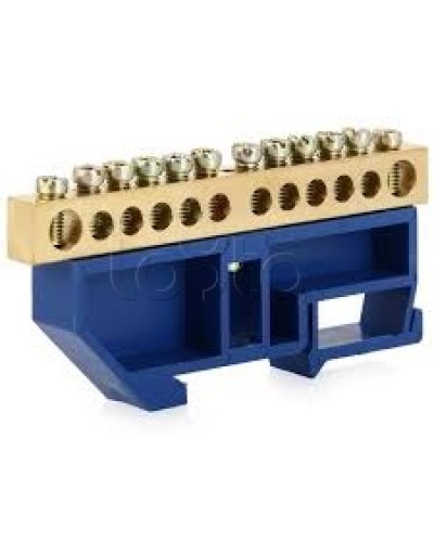 Шина нулевая с DIN-изолятором ШНИ-6x9-10-Д-С IEK YNN10-69-10D-K07 в Назрани Клеммные колодки Pintop.ru