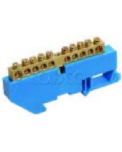 Шина нулевая в комбинированном DIN-изоляторе типа «Стойка» ШНИ-8x12-16-КС-С IEK YNN10-812-16DP-K07 в Назрани Клеммные колодки Pintop.ru