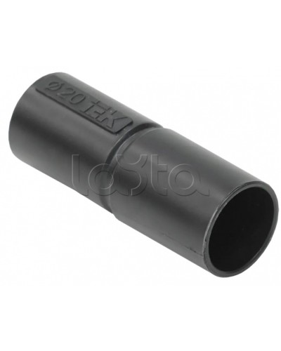 Муфта труба-труба GI20G черный IEK (CTA10D-GIG20-K02-100) в Назрани Повороты, муфты, тройники Pintop.ru