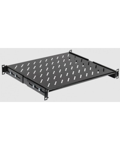 Полка стационарная L=400мм черная ITK FS05-400PI-R в Назрани Полки для шкафов и стоек Pintop.ru