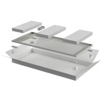 ITK LINEA E Дверь перфорированная 600мм шкафа 24U сер. (LE35-24U6X-DP)