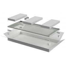 ITK LINEA N Дверь перфорированная 600мм шкафа 18U сер. (LN35-18U6X-DP)