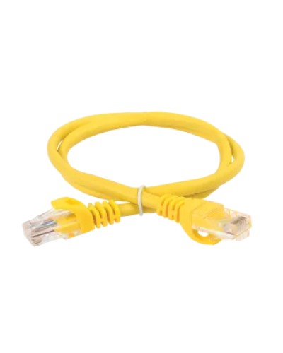Шнур коммутационный (патч-корд), кат.5 UTP, 0,5м, жёлтый ITK (PC05-C5EU-05M) в Назрани Патчкорды (медные) Pintop.ru