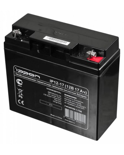 Аккумулятор свинцово-кислотный Ippon IP12-17 в Назрани Электротехническое оборудование Pintop.ru