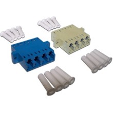 Адаптер оптический LC, MM, корпус SC дуплекс, квадро LANMASTER LAN-4LC/S-AM-MM