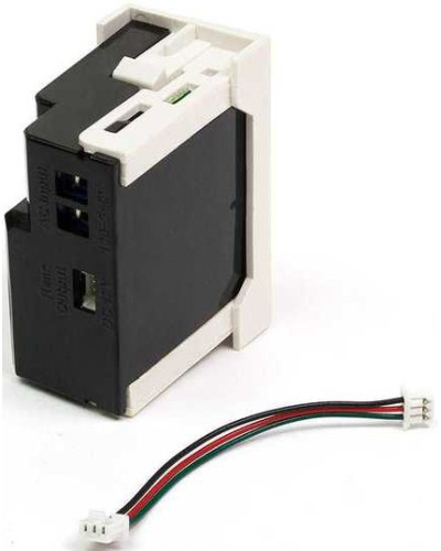 Блок питания для конвертора RJ45-VGA, формата Mosaic, 22.5х45мм, вертикальный, белый LANMASTER LAN-SIP-23VGA/VP-WH в Назрани Электротехническое оборудование Pintop.ru