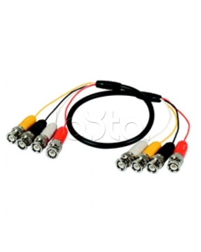 Кабель соединительный 4BNCx4BNC (штекер), 100см Lazso WC414 в Назрани Видеоусилители, Модуляторы, Делители Pintop.ru