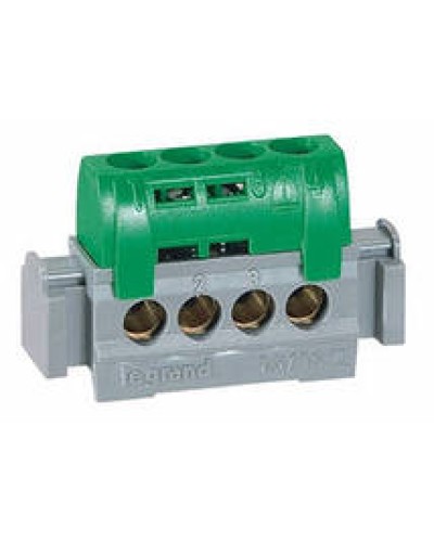 Клеммник зеленый 4х1.5-16 мм2 LEGRAND 004830 в Назрани Клеммные колодки Pintop.ru