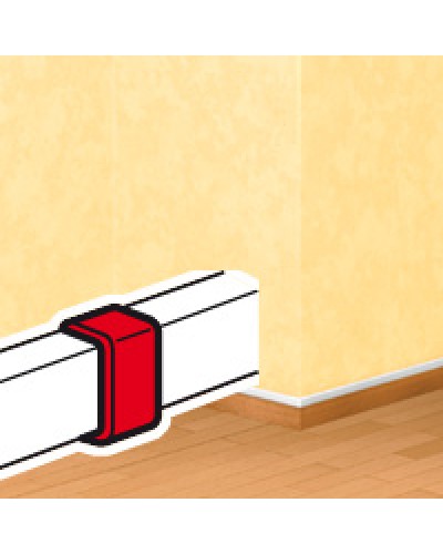 Накладка на стык DLPlus 60х16/20 белый Legrand (033608) в Назрани Аксессуары для кабель-канала Pintop.ru