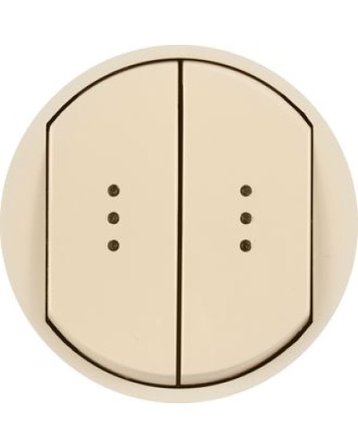 Лицевая панель для выключателя двойного с индикацией слоновая кость Celiane Legrand 066211 в Назрани Аксессуары для кабель-канала Pintop.ru