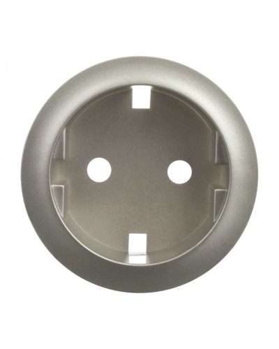 Лицевая панель для розетки 2К+З немецкий стандарт титан Celiane Legrand 068431 в Назрани Аксессуары для кабель-канала Pintop.ru