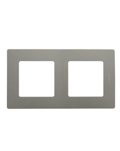 Рамка 2 поста Etika светлая галька Legrand 672522 в Назрани Аксессуары для кабель-канала Pintop.ru