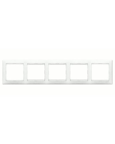 Рамка 5 постов горизонтальный монтаж белый Valena Legrand 774455 в Назрани Аксессуары для кабель-канала Pintop.ru