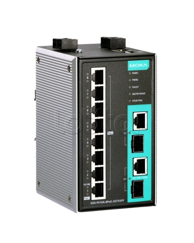 Коммутатор PoE 10-портовый Moxa EDS-P510A-8PoE-2GTXSFP-T в Назрани Коммутаторы Pintop.ru