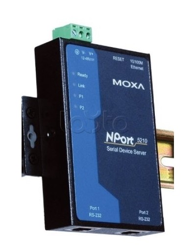Сервер 2-портовый RS-232 в Ethernet Moxa NPort 5210 в Назрани Дополнительное оборудование для ОПС Pintop.ru