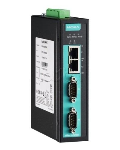 Сервер 2-портовый RS-232/422/485 в Ethernet Moxa NPort IA-5250AI-T в Назрани Дополнительное оборудование для ОПС Pintop.ru