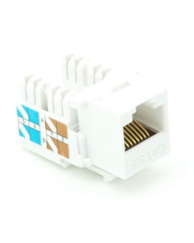 Модуль-вставка типа Keystone, Кат.5e (Класс D), 100МГц, RJ45/8P8C, 110/KRONE, T568A/B, неэкранированный, белый, уп-ка 10шт. NETLAN EC-UKJ-UD2-WT-10 в Назрани Коннекторы Pintop.ru