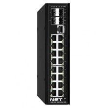NST NS-SW-16G4G-PL/IM Промышленный управляемый L2+ HiPoE коммутатор Gigabit Ethernet на 16 GE RJ45 PoE + 4 GE SFP порта