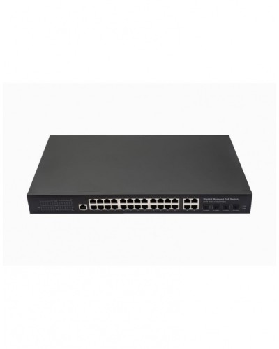 Управляемый L2 PoE коммутатор Gigabit Ethernet на 24 RJ45 PoE + 4 x GE Combo Uplink порта NST NS-SW-24G4G-PL в Назрани Коммутаторы Pintop.ru