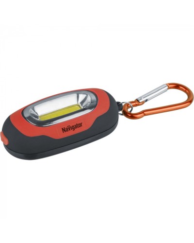 Фонарь Navigator 93 657 NPT-KC07-R-2CR2032 брелок пласт.1COB LED(1Вт) 3 реж.крас в Назрани Светильники Pintop.ru