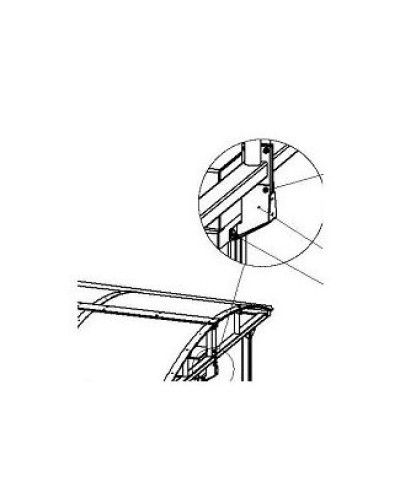 Кронштейн для стыковки турникета PERCo-RF01 0-11 в Назрани Дополнительное оборудование для СКУД Pintop.ru