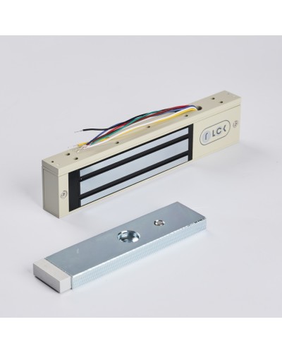 R-Lock RL-EM180-0SG - Электромагнитный замкок, 180кг, DC12/24B, цвет серый, RAL7032 (галечный серый), два датчика втроены в корпус замка: датчик Холла и магнито-контактный датчик в Назрани Электромагнитные замки Pintop.ru