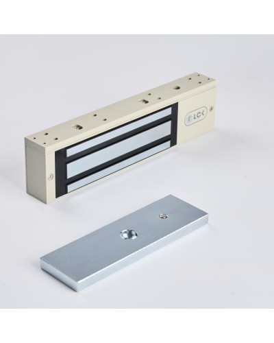 R-Lock RL-EM350-L0G - Электромагнитный замкок, 350кг, DC12/24B, цвет серый, RAL7032 (галечный серый) в Назрани Электромагнитные замки Pintop.ru