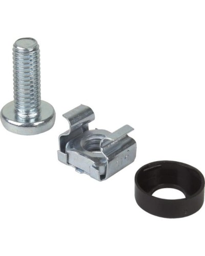 Комплект крепежа винт+шайба+гайка M6x16 REXANT (04-2686) в Назрани Аксессуары для стоек и шкафов Pintop.ru