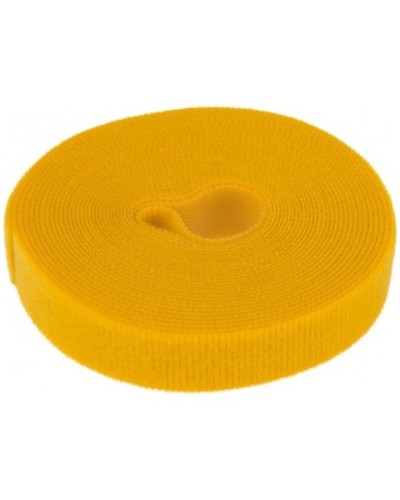 Лента-липучка многоразовая 5 м х 20мм, желтая (1 шт/уп) REXANT 07-7522 в Назрани Монтажные материалы Pintop.ru