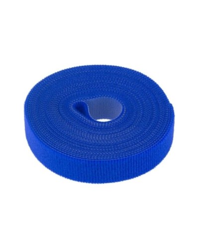 Лента-липучка многоразовая 5 м х 20мм, синяя (1 шт/уп) REXANT 07-7525 в Назрани Монтажные материалы Pintop.ru