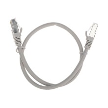 Патч-корд S/FTP, CAT 6A (10G), RJ45-RJ45, 28AWG, LSZH, серый, 0,5м REXANT 02-0390-05
