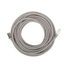 Патч-корд S/FTP, CAT 6A (10G), RJ45-RJ45, 28AWG, LSZH, серый, 10м REXANT 02-0390-10