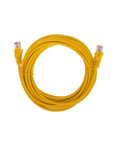 Патч-корд U/UTP, CAT 5e, RJ45-RJ45, 26AWG, LSZH, желтый, 5м REXANT 02-0105-5 в Назрани Патчкорды (медные) Pintop.ru