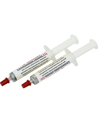 Смазка силиконовая 221, до +350 C, 2 мл, шприц REXANT (09-3955) в Назрани Монтажные материалы Pintop.ru