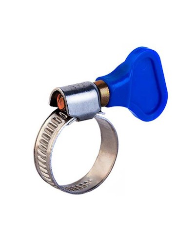 Хомут червячный 16-25/9-0,7мм, с ключом, нержавеющая сталь W2, (50 шт/уп) REXANT 07-0716-1 в Назрани Стяжки-хомуты Pintop.ru