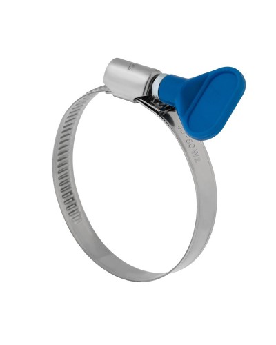 Хомут червячный 32-50/9-0,7мм, с ключом, нержавеющая сталь W2, (50 шт/уп) REXANT 07-0732-1 в Назрани Стяжки-хомуты Pintop.ru