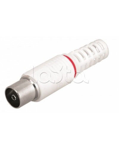 Разъем гнездо TV без пайки белый (100шт/уп) REXANT 05-2043 в Назрани Коннекторы Pintop.ru