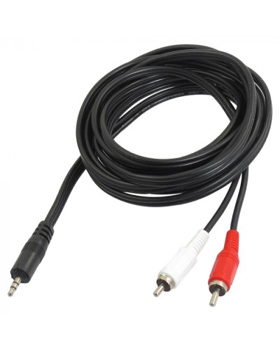 Шнур 3.5 мм стерео штекер - 2 RCA 7 м (10шт/уп) REXANT 17-4206 в Назрани Коннекторы Pintop.ru