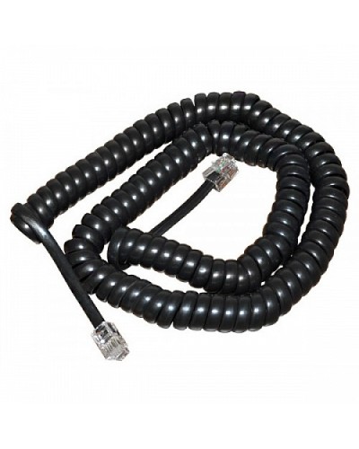 Шнур витой трубочный телефонный чёрный 2 м (10шт/уп) REXANT 18-2023 в Назрани Дополнительное оборудование для сетей Pintop.ru